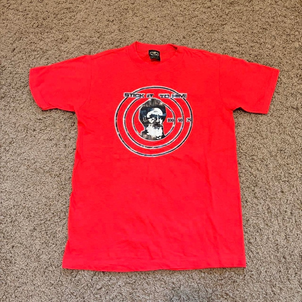 Anvil Graphic Tee Red Stick It To Him Target Skater Shirt Youth Large